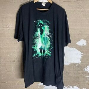 The X-Files Alien Graphic T-Shirt Sci-Fi TV Show Tee Black Size 3XL
